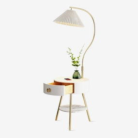 Pleated Nightstand Floor Lightmodern floor lamp,floor lamp for bedroom 