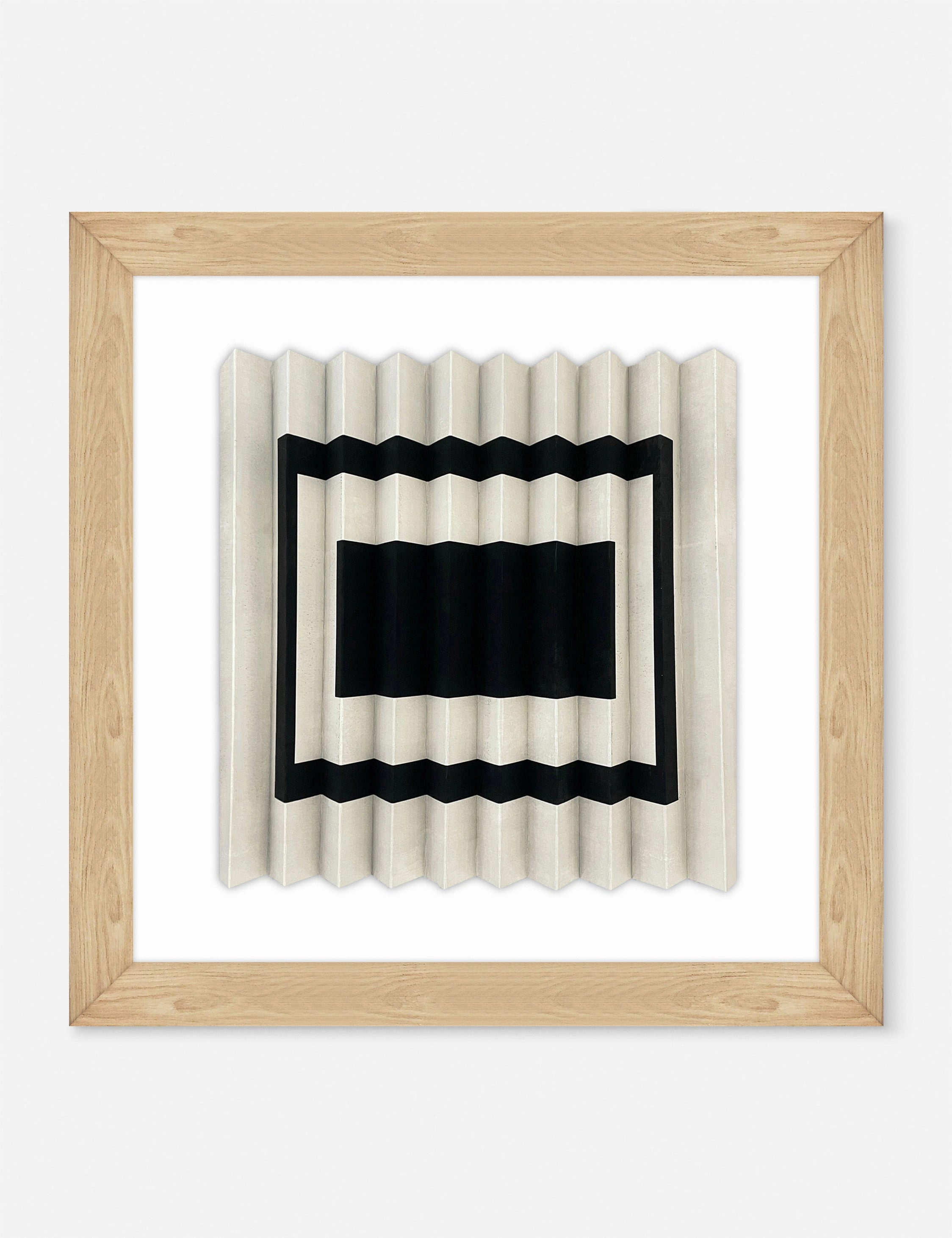 Pleated Rectangle by Bobby Berknordic style wall decor