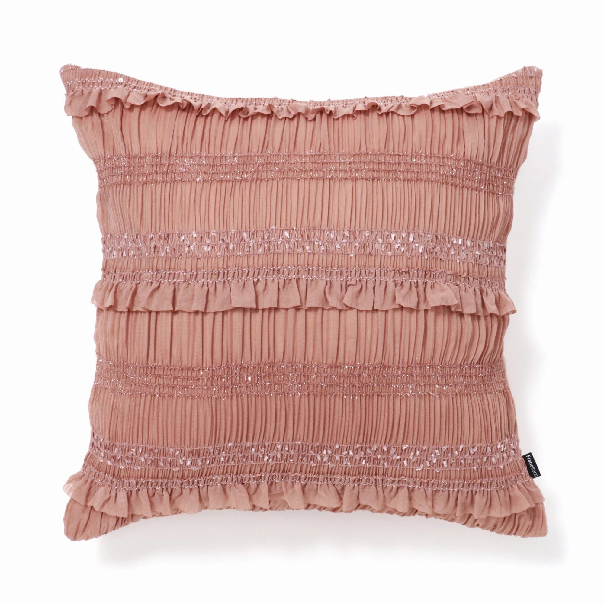 Pleats Gather Cushion Cover 450 x 450  Pinkbedding sets ,throw blankets 