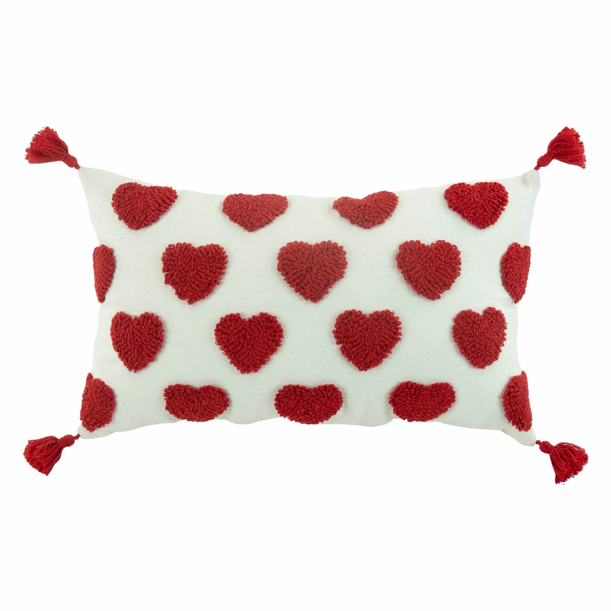 Plush Hearts 12X20 Throw Pillowvalentine's day decorations ,valentine's centerpiece 
