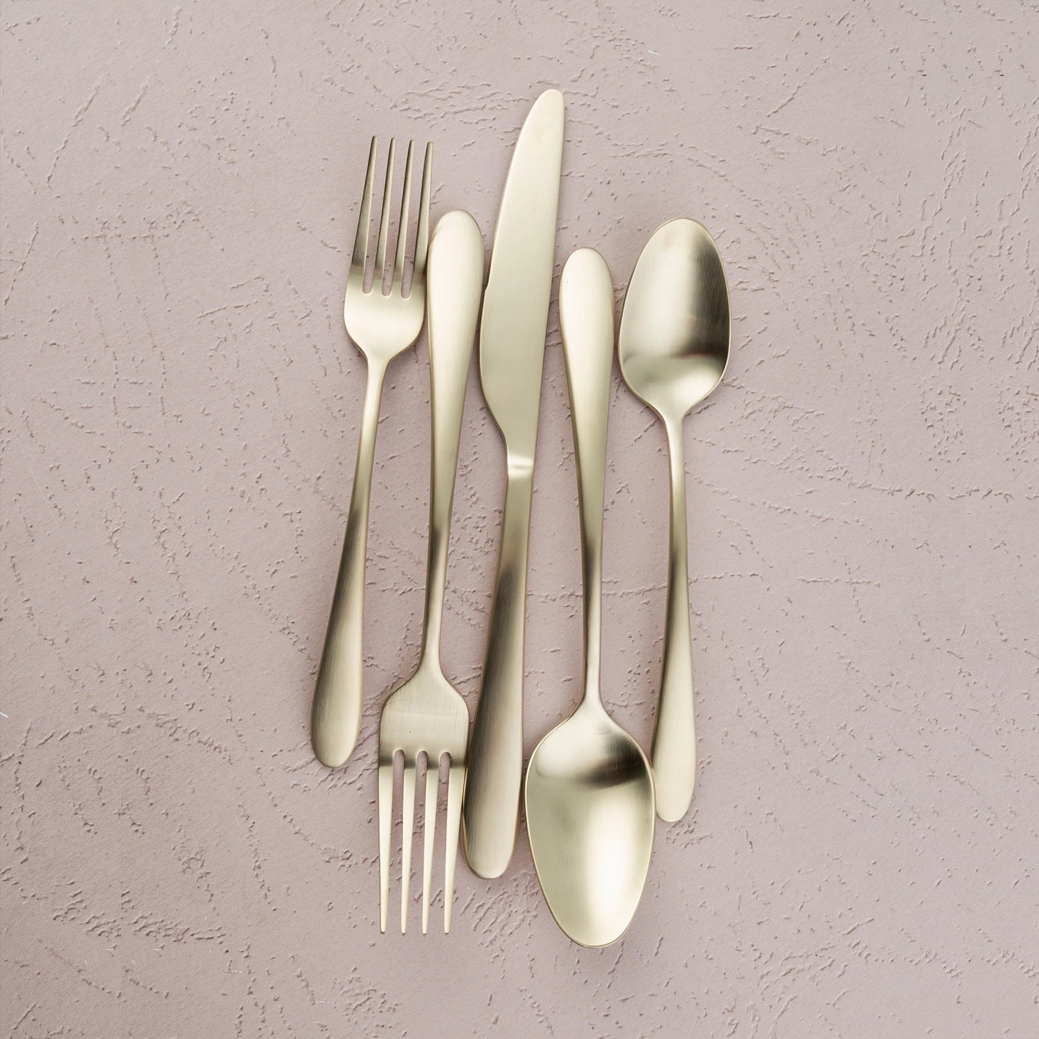 Poet Champagne Satin 20 Piece Flatware Set