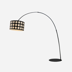 Polka Arc Fabric Floor Lampmodern floor lamp,floor lamp for bedroom 
