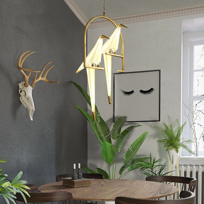 Polly Origami Bird Pendant Light