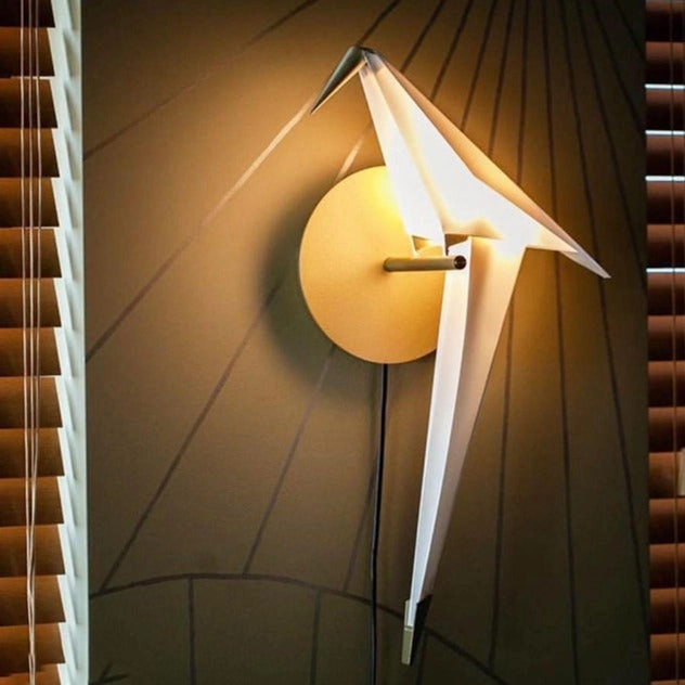 Polly Origami Bird Wall Sconce