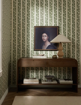 Pome Stripe Wallpaper by Sarah Sherman Samuelnordic style wall decor