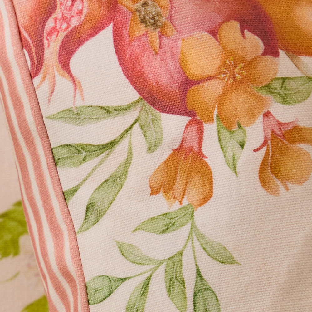 Pomegranate Grove Printed Cushion Red