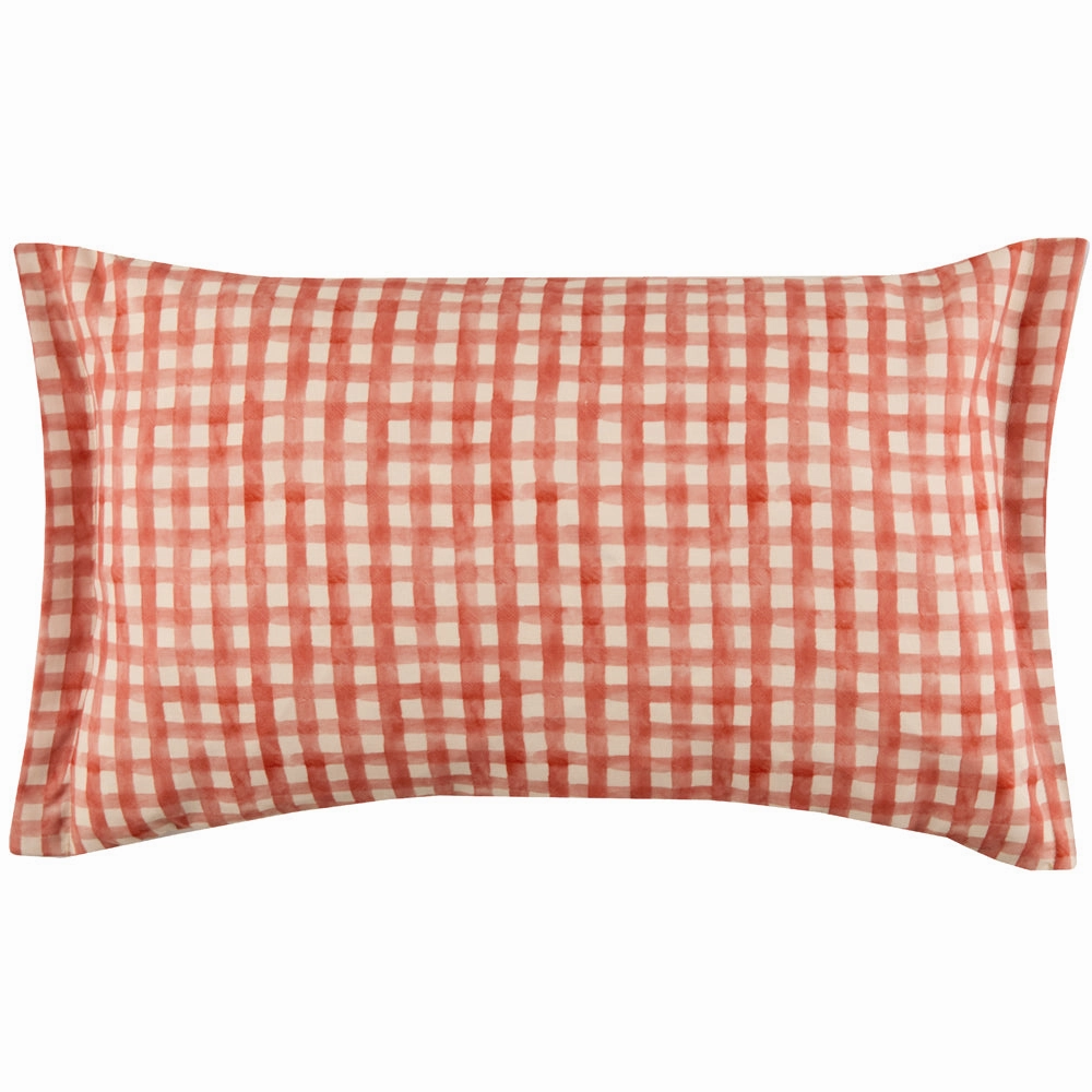 Pomegranate Trellis Printed Outdoor Cushion Red