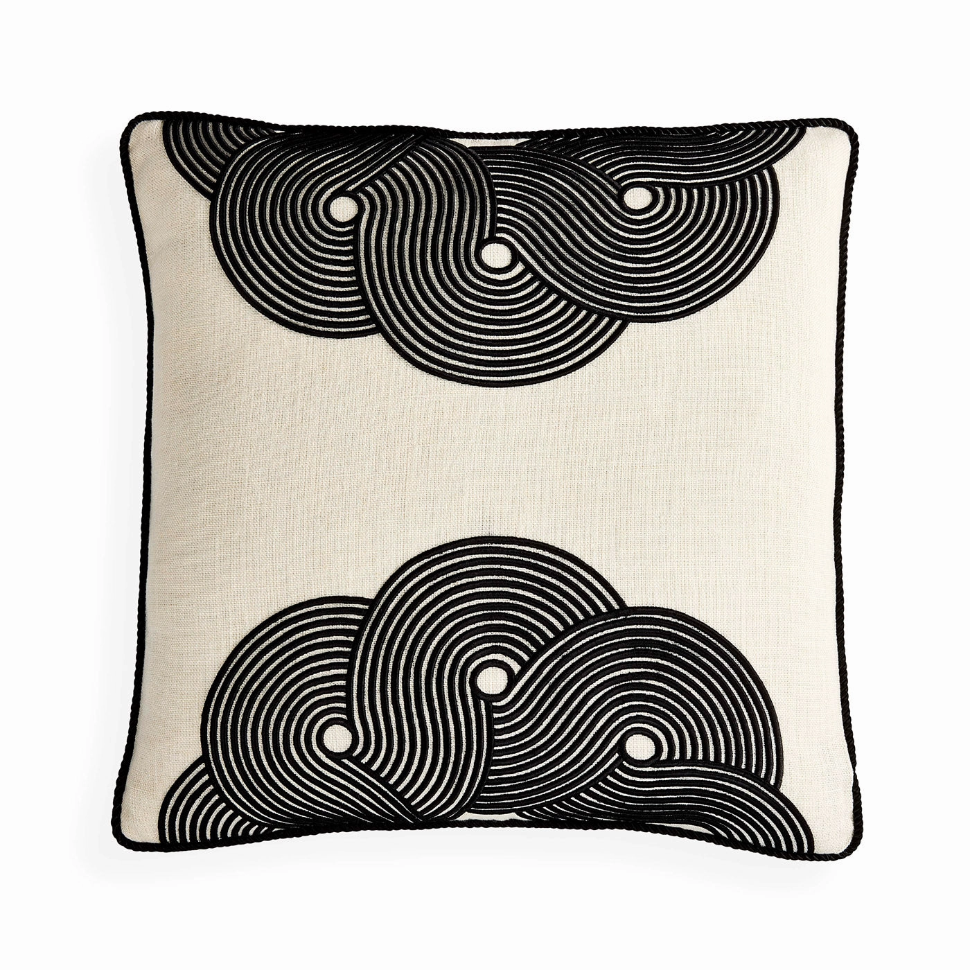 Pompidou B&W Half Circles Pillowbedding sets ,throw blankets 