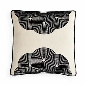 Pompidou B&W Half Circles Pillowbedding sets ,throw blankets 