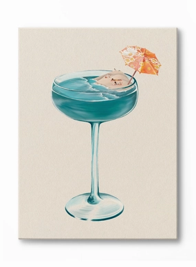 Poolside Sip, Canvasindoor decorative canvas print