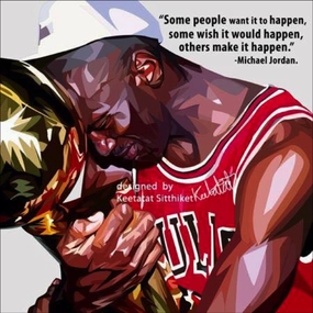 Pop Art Poster Wall Decoration Drawing NBA Michael Jordan Whitemodern abstract painting decor