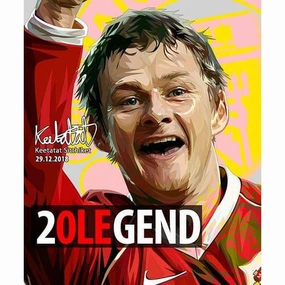 Pop Art Poster Wall Decoration Drawing Ole Gunnar Solskjaermodern abstract painting decor