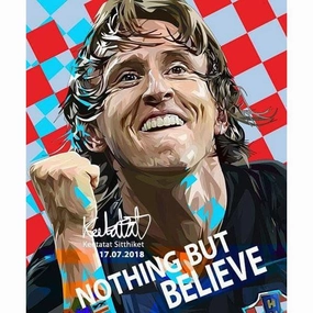 Pop Art Poster Wall Decoration Drawing Real Madrid Luka Modricmodern abstract painting decor