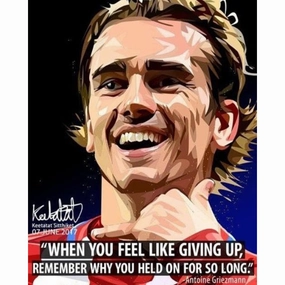 Pop Art Wall Decoration Drawing (Antoine Griezmann)modern abstract painting decor