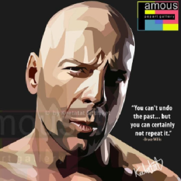 Pop Art Wall Decoration Drawing (Bruce Willis)modern abstract painting decor