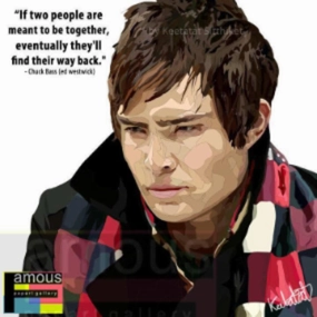 Pop Art Wall Decoration Drawing (Chuck Bass)modern abstract painting decor
