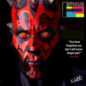 Pop Art Wall Decoration Drawing (Darth Maul)  modern abstract painting decor