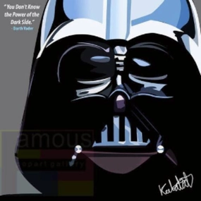Pop Art Wall Decoration Drawing (Darth Vader - Head Grey) modern abstract painting decor