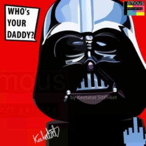 Pop Art Wall Decoration Drawing (Darth Vader Who's your daddy) modern abstract painting decor