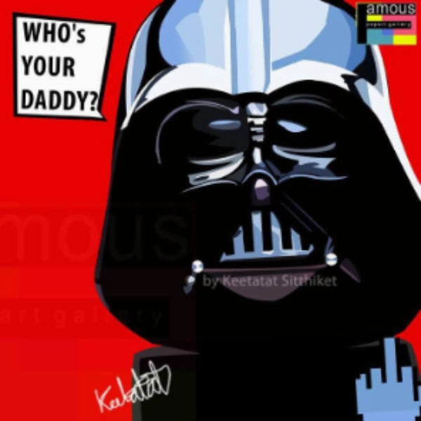 Pop Art Wall Decoration Drawing (Darth Vader Who's your daddy) modern abstract painting decor