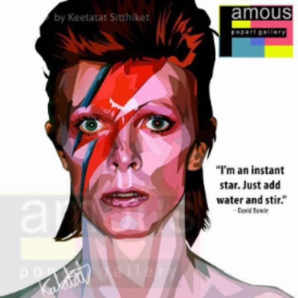Pop Art Wall Decoration Drawing (David Bowie) modern abstract painting decor