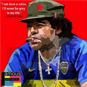Pop Art Wall Decoration Drawing (Diego Maradona 2)modern abstract painting decor
