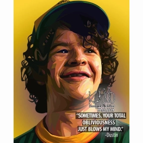 Pop Art Wall Decoration Drawing (Dustin - Sometimes your total obliviousness) Stranger Things modern abstract painting decor