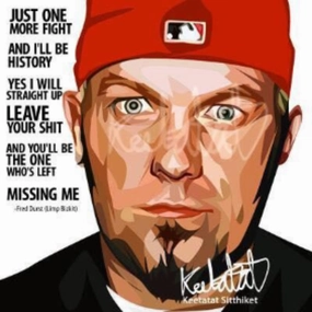Pop Art Wall Decoration Drawing (Fred Durst) modern abstract painting decor