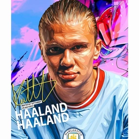 Pop Art Wall Decoration Drawing (Haaland)modern abstract painting decor