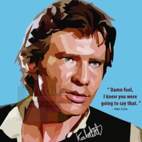 Pop Art Wall Decoration Drawing (Han Solo)  modern abstract painting decor