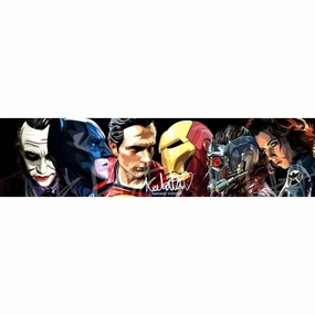 Pop Art Wall Decoration Drawing (Heroes Set Joker Star Lord Black Widow 4ps)Batman Ironman Marvel DCmodern abstract painting decor