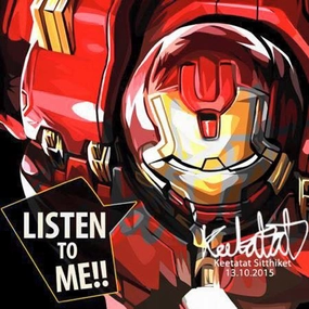 Pop Art Wall Decoration Drawing (Hulkbuster)modern abstract painting decor