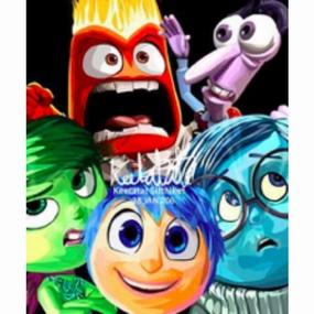 Pop Art Wall Decoration Drawing (Inside Out Family)Inside Out modern abstract painting decor