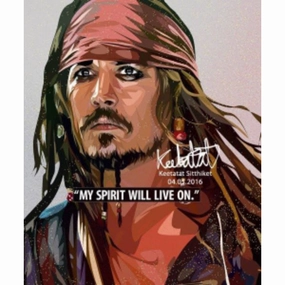 Pop Art Wall Decoration Drawing (Jack Sparrow)modern abstract painting decor