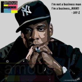 Pop Art Wall Decoration Drawing (Jay-Z - NY) modern abstract painting decor