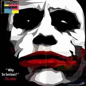 Pop Art Wall Decoration Drawing (Joker Why so serious)modern abstract painting decor