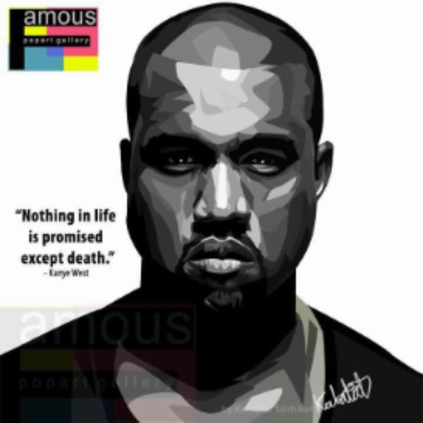 Pop Art Wall Decoration Drawing (Kanye West) modern abstract painting decor
