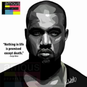 Pop Art Wall Decoration Drawing (Kanye West) modern abstract painting decor