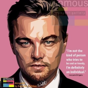 Pop Art Wall Decoration Drawing (Leonardo DiCaprio)modern abstract painting decor