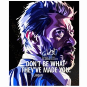Pop Art Wall Decoration Drawing (Logan - Don't Be What They've Made You)modern abstract painting decor