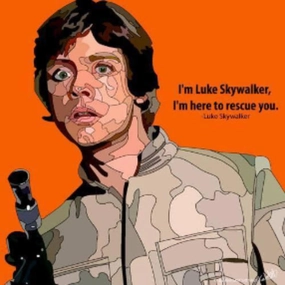 Pop Art Wall Decoration Drawing (Luke Skywalker)  modern abstract painting decor