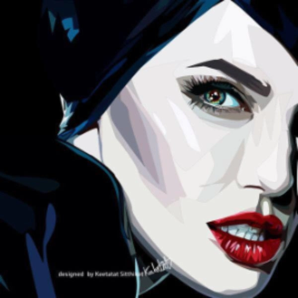 Pop Art Wall Decoration Drawing (Maleficent 2)modern abstract painting decor