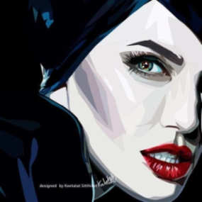 Pop Art Wall Decoration Drawing (Maleficent 2)modern abstract painting decor