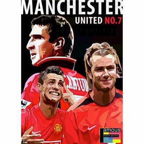 Pop Art Wall Decoration Drawing (Manchester United No.7)modern abstract painting decor