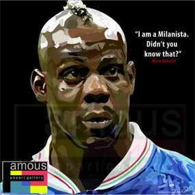 Pop Art Wall Decoration Drawing (Mario Balotelli)modern abstract painting decor