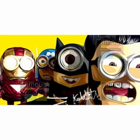Pop Art Wall Decoration Drawing (Minions Set)modern abstract painting decor