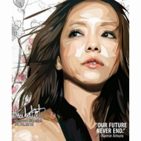 Pop Art Wall Decoration Drawing (Namie Amuro - Our future never end.)modern abstract painting decor