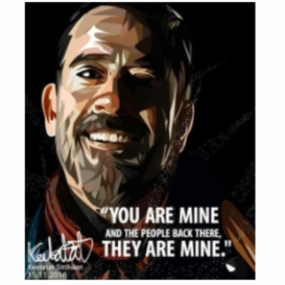 Pop Art Wall Decoration Drawing (Negan - You Are Mine) modern abstract painting decor