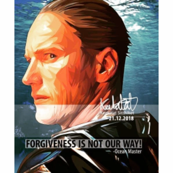 Pop Art Wall Decoration Drawing (Ocean Master - Forgiveness is not our way!) modern abstract painting decor