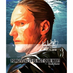 Pop Art Wall Decoration Drawing (Ocean Master - Forgiveness is not our way!) modern abstract painting decor